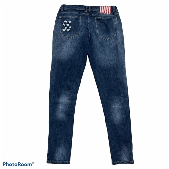 Revolution by Revolt Patchwork Skinny Jeans - Picture 2 of 4